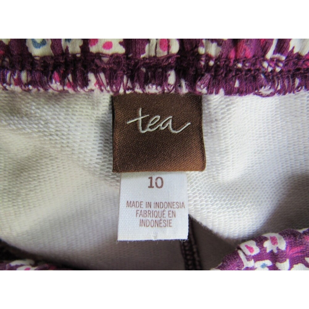 Tea Collection Girls Size 10 Pants Floral Purple Cargo Pockets Flowers 7F12221 - Picture 8 of 11